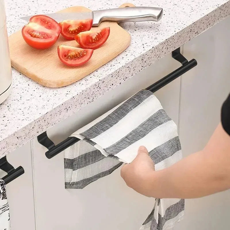 Toallero Colgante de Acero Inoxidable (Over Door) - Organizador para Cocina y Baño