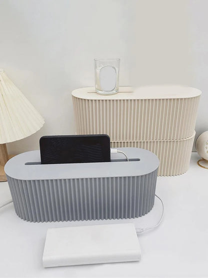 Caja Organizadora de Regletas Domésticas Multi-Propósito | Contenedor de Gestión de Cables y Datos para el Hogar