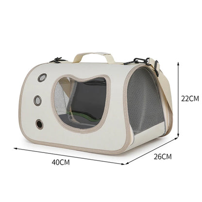 Transportín Plegable de Hombro para Mascotas (Oxford) - Bolsa de Viaje Ultra Transpirable para Gatos (hasta 7kg) y Perros Pequeños