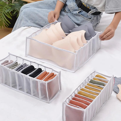 Organizador de Cajones Plegable con 7, 9 u 11 Compartimentos | Caja Separadora para Ropa Interior, Calcetines y Jeans