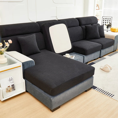 Funda de Sofá Elástica de Jacquard Premium | Protector de Muebles Lavable y Antideslizante | Cubre Sofás para Salón, Oficina y Dormitorio