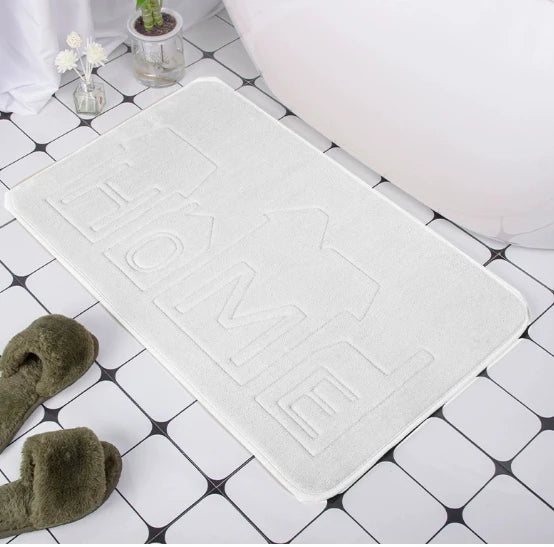 Alfombra de Baño Adoquín 3D (Espuma Viscoelástica) - Tapete de Suelo Súper Absorbente y Antideslizante