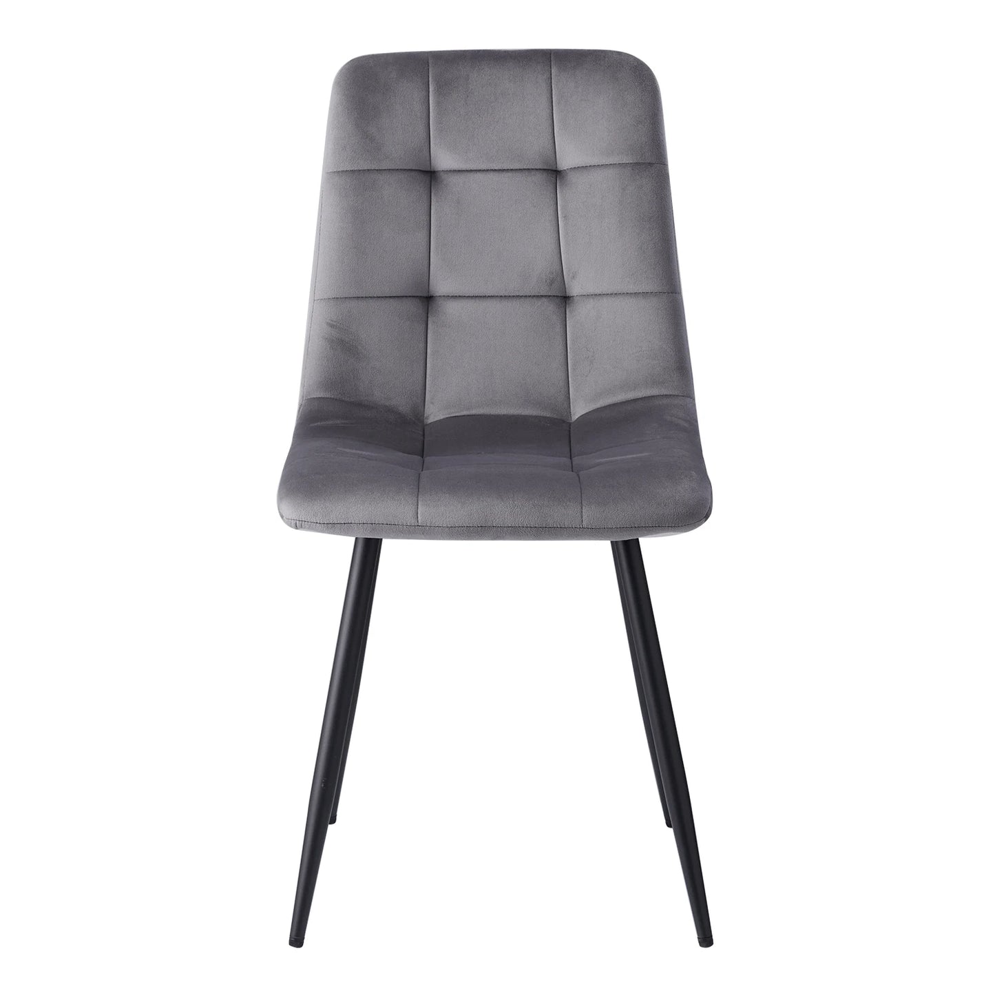 Set de 2 / 4 Sillas de Comedor de Pana Suave EGOONM | Sillas Acolchadas de Diseño con Respaldo de Rejilla | Sillas Modernas con Patas de Metal para Salón y Cocina