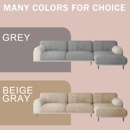 Funda de Terciopelo Elástica para Cojines de Sofá | Protector de Asiento Individual Suave | Cubierta Separada de Lujo para Mascotas y Niños