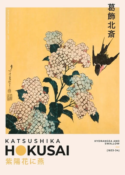 Póster de Arte Japonés de Exposición (Katsushika Hokusai) - Impresión de Paisajes Vintage en Lienzo