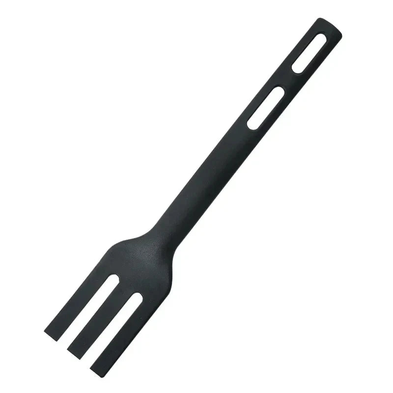 Set de Utensilios de Nylon para Cocina y Camping (1 o 3 Piezas) | Espátula Ranurada, Tenedor y Cuchara (Antiadherente y Portátil)