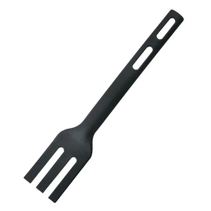 Set de Utensilios de Nylon para Cocina y Camping (1 o 3 Piezas) | Espátula Ranurada, Tenedor y Cuchara (Antiadherente y Portátil)
