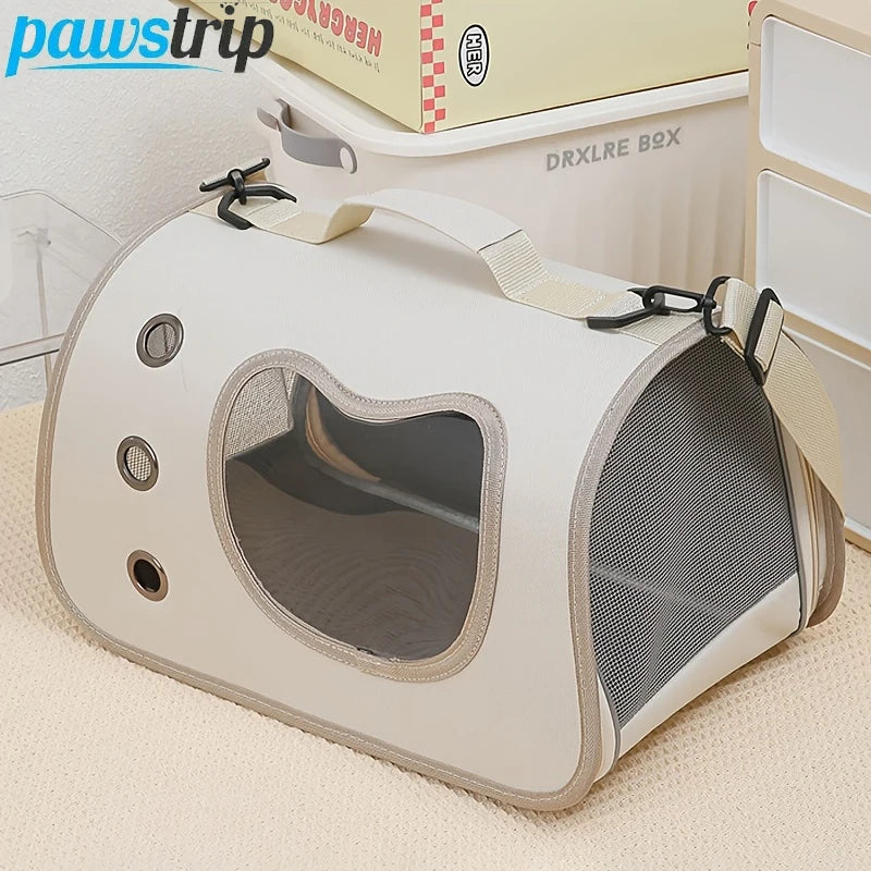 Transportín Plegable de Hombro para Mascotas (Oxford) - Bolsa de Viaje Ultra Transpirable para Gatos (hasta 7kg) y Perros Pequeños