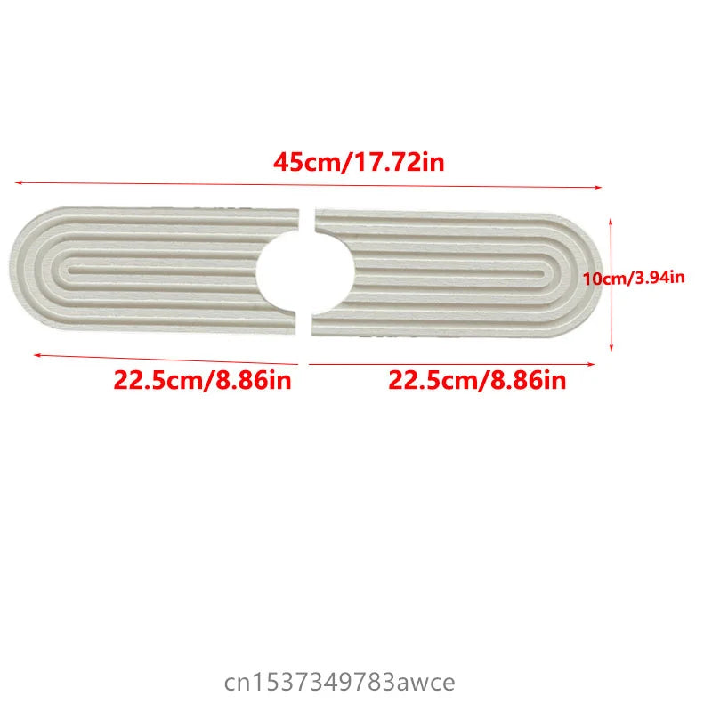Tapete Absorbente Grifo Tierra de Diatomeas | Secado Rápido Antideslizante Fregadero - Casarae