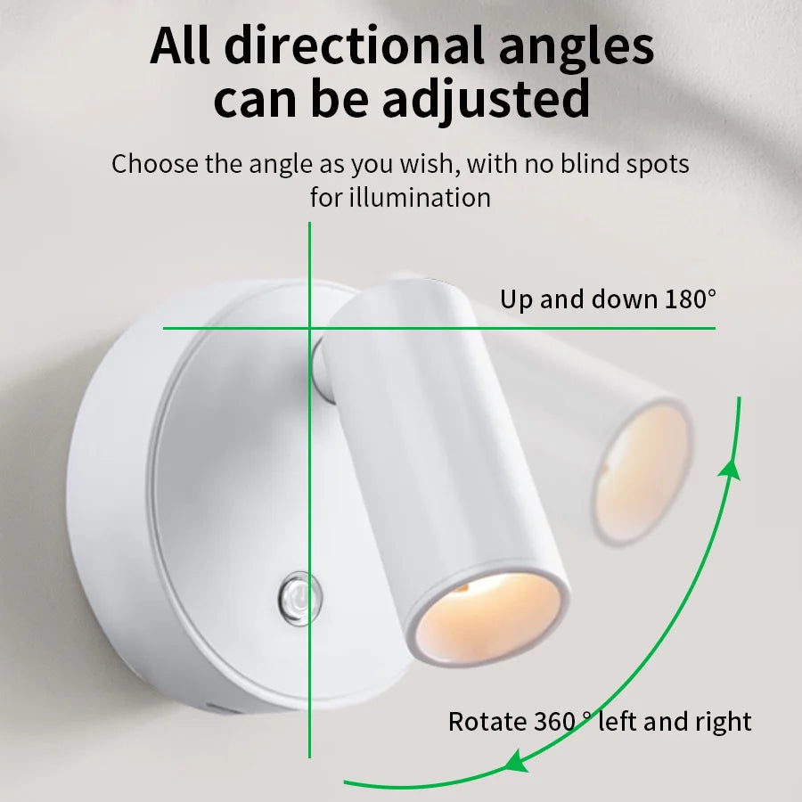 Lámpara LED recargable con base magnética