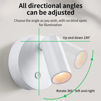 Lámpara LED recargable con base magnética