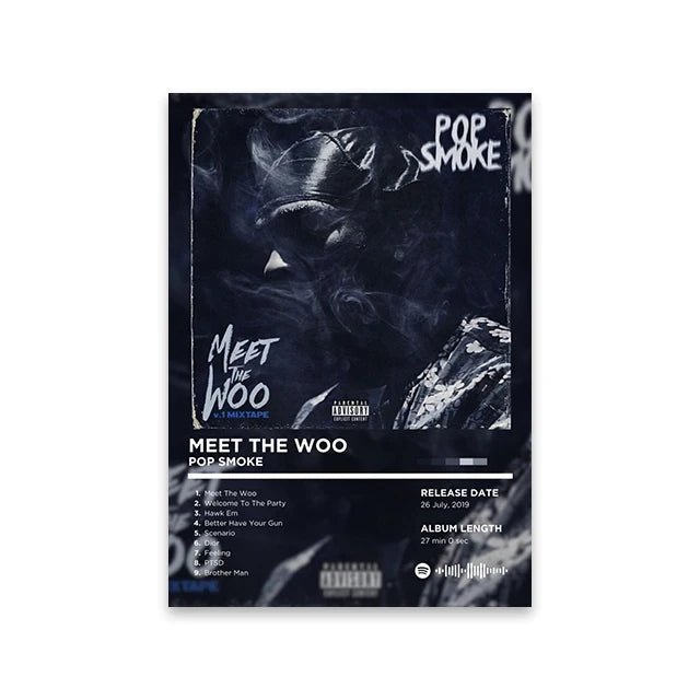 Lienzo musical retro para pared