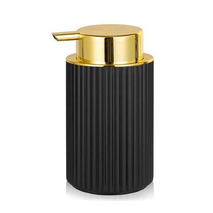 Dispensador de Jabón de Espuma Negra (PET) - Botella de Bomba para Manos y Platos