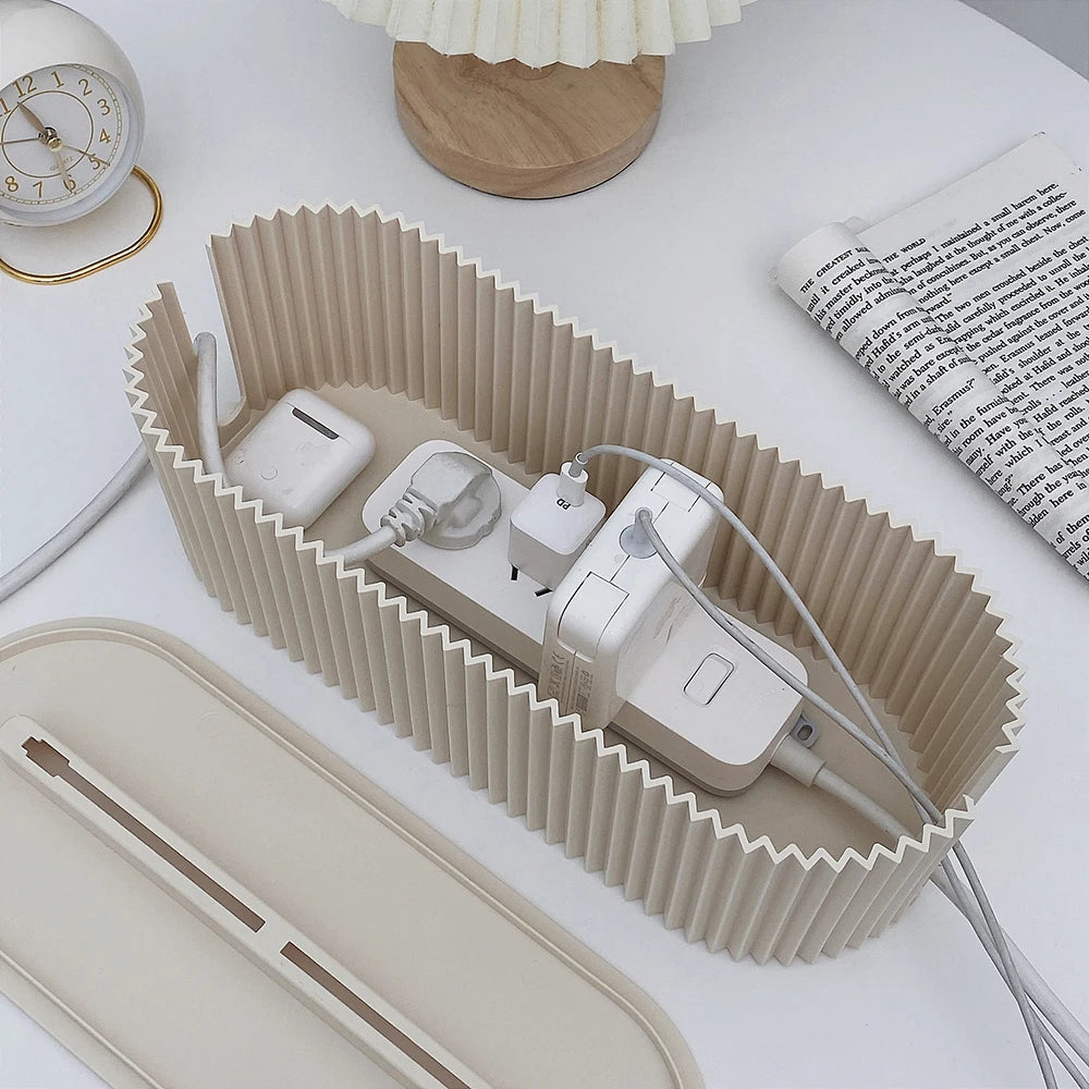 Caja Organizadora de Regletas Domésticas Multi-Propósito | Contenedor de Gestión de Cables y Datos para el Hogar