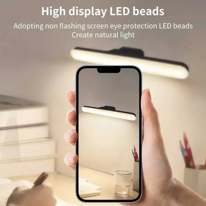 Lámpara LED Táctil Magnética (30CM) - Luz de Espejo Recargable USB con 3 Colores y Brillo Ajustable