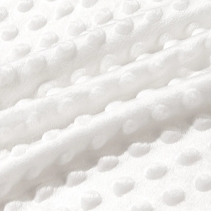 Manta de Bebé Minky de Doble Capa (Terciopelo de Cristal y Puntos) - Súper Suave y Universal
