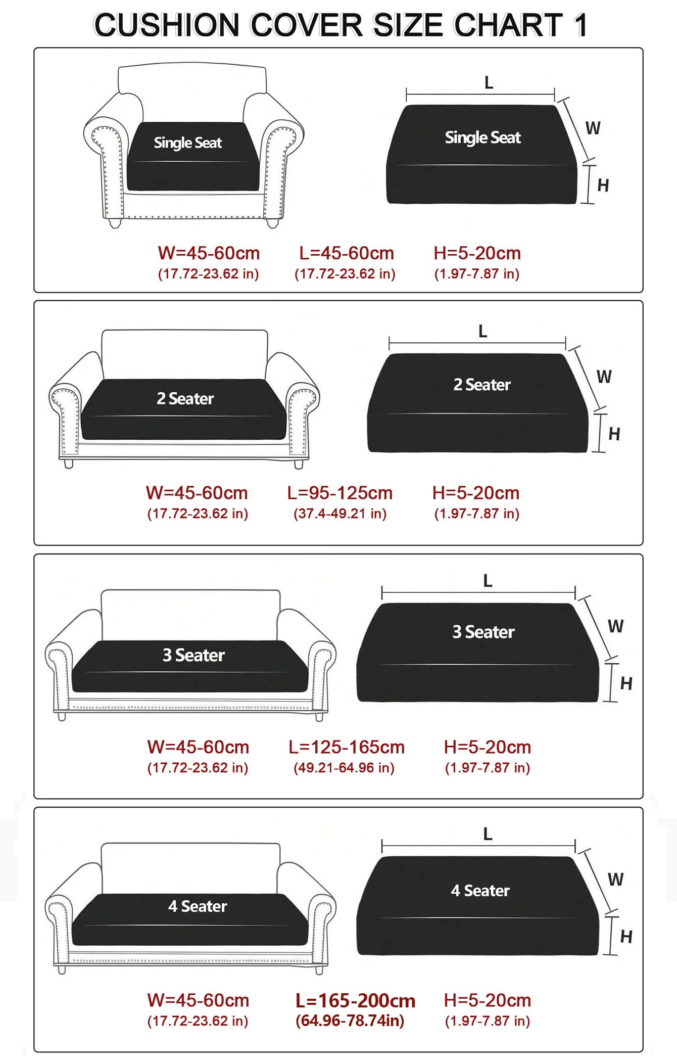 Funda de Sofá Elástica de Jacquard Premium | Protector de Muebles Lavable y Antideslizante | Cubre Sofás para Salón, Oficina y Dormitorio