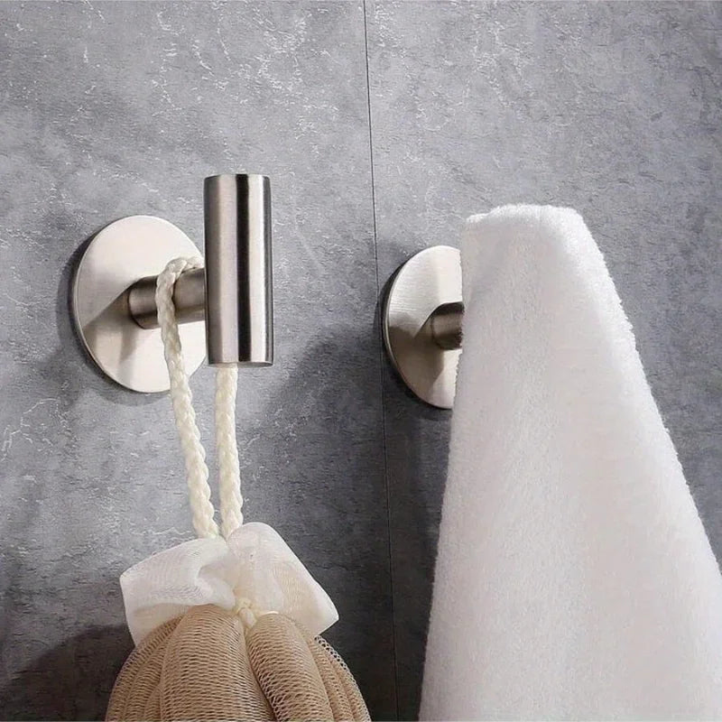 Gancho de Pared de Acero Inoxidable de Alta Resistencia | Colgador de Toallas, Abrigos y Utensilios para Baño y Cocina
