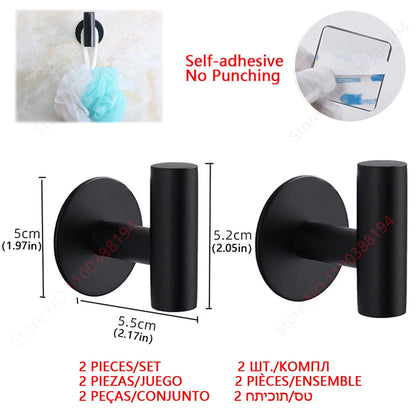 Organizador Adhesivo de Papel Higiénico y Toallas (Acero Inoxidable SUS304)