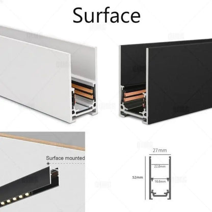 Sistema de Iluminación Modular Magnético (20 Tipos, DC48V) - Focos LED Smart Tuya/Zigbee con Alto CRI para Hogares Modernos