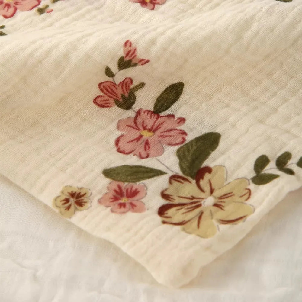 Set Paños de Gasa de Algodón 100% Puro (4/6 Capas) | Toallas Cuadradas Ultra-Absorbentes - Casarae