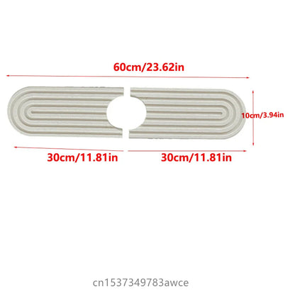 Tapete Absorbente Grifo Tierra de Diatomeas | Secado Rápido Antideslizante Fregadero - Casarae