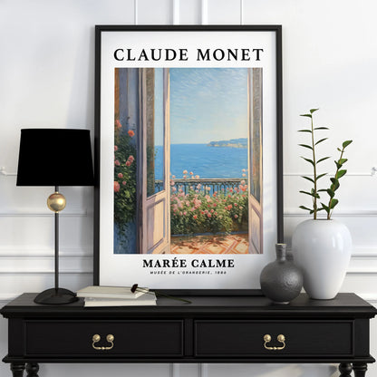 Póster Vintage de Arte Famoso (Claude Monet) - Impresión en Lienzo Giclée de Paisajes y Flores