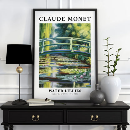 Póster Vintage de Arte Famoso (Claude Monet) - Impresión en Lienzo Giclée de Paisajes y Flores