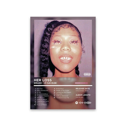 Lienzo musical retro para pared