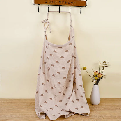 Cubierta de Lactancia de Muselina de Algodón (Transpirable) - Delantal de Privacidad Multiusos