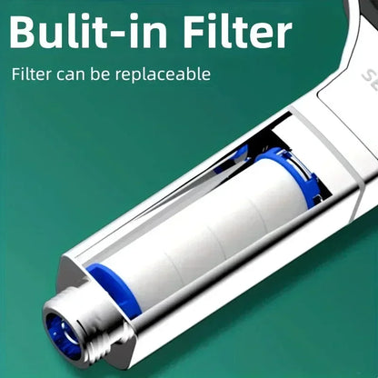 Cabezal de Ducha de Panel Grande (13 cm) - Alta Presión Ajustable de 3 Modos con Boquillas Autolimpiantes, Ideal para Baja Presión de Agua