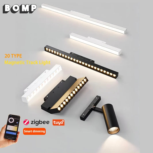 Sistema de Iluminación Modular Magnético (20 Tipos, DC48V) - Focos LED Smart Tuya/Zigbee con Alto CRI para Hogares Modernos