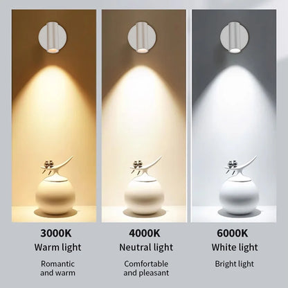 Lámpara LED recargable con base magnética