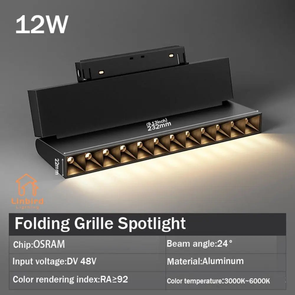 Sistema de Iluminación Inteligente Modular (DC48V Magnetic Track) - Focos LED Zigbee Controlables por Voz y App