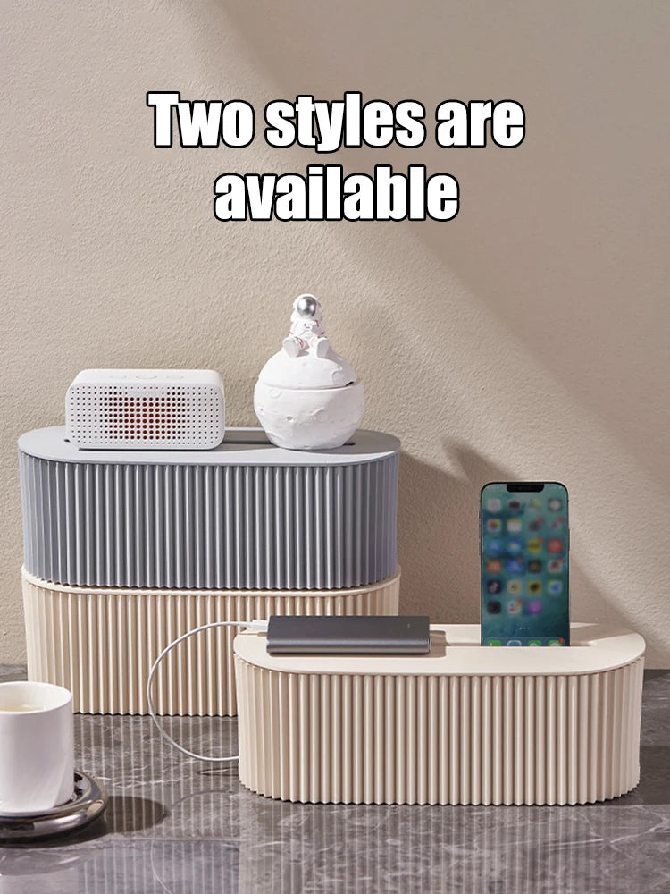 Caja Organizadora de Regletas Domésticas Multi-Propósito | Contenedor de Gestión de Cables y Datos para el Hogar