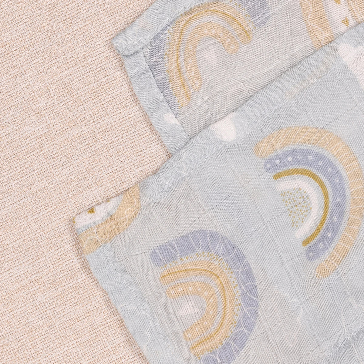 Set de 5 Toallas y Mantas de Muselina (60 x 60 cm) - Bambú y Algodón Súper Suave