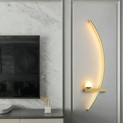 Aplique de Pared LED Moderno de Tiras - Lámpara Sconce Minimalista para Cabecera, Estudio y Escaleras