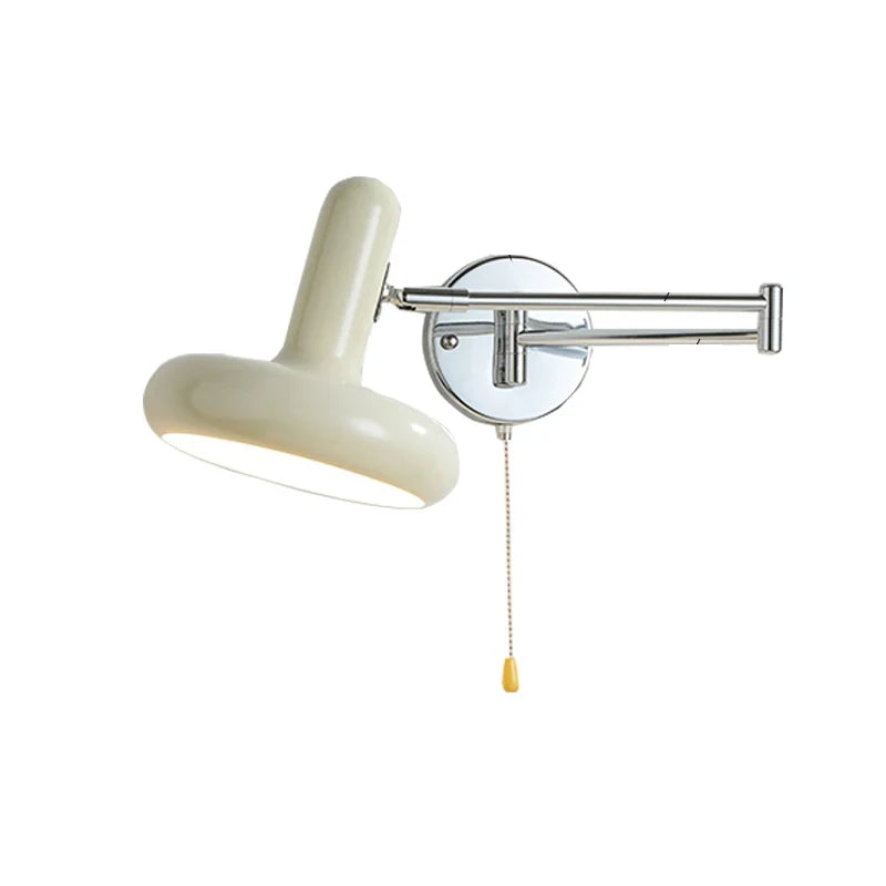 Lámpara de Pared Extensible Nórdica (Diseño Retráctil y Giratorio) - Aplique de Lectura/Trabajo para Cabecera E27