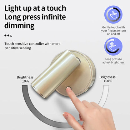 Lámpara LED recargable con base magnética