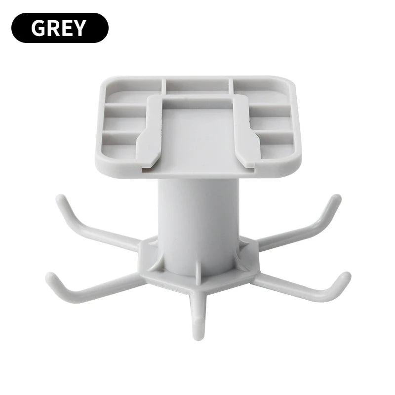 Colgador Giratorio de Cocina sin Taladro | Estante de Pared con Ganchos para Utensilios y Accesorios de Cocina