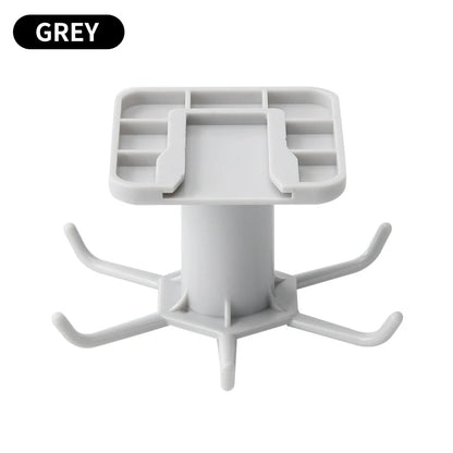 Colgador Giratorio de Cocina sin Taladro | Estante de Pared con Ganchos para Utensilios y Accesorios de Cocina