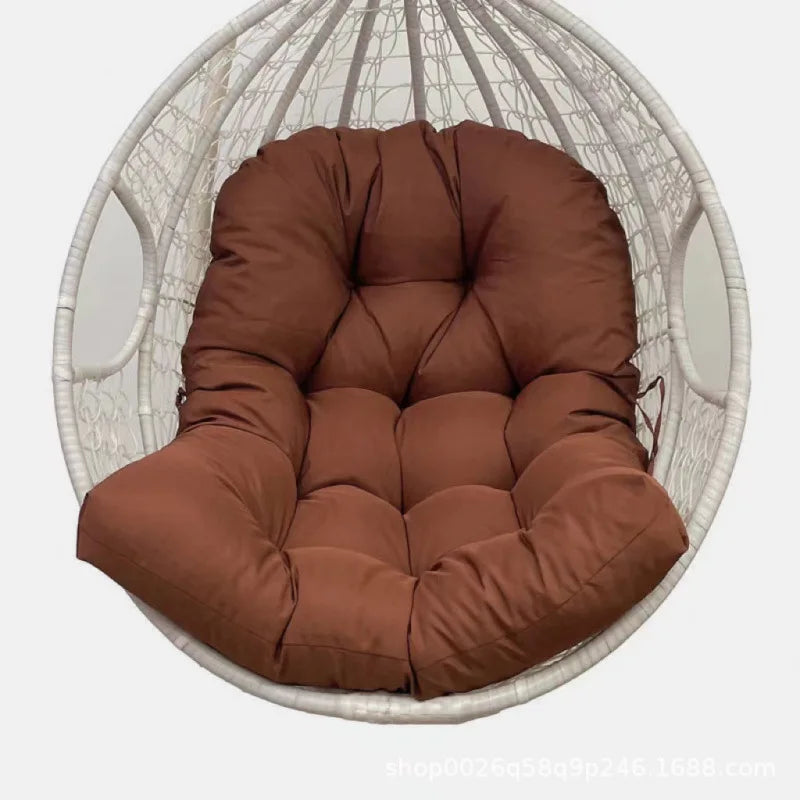 Cojín para Silla Colgante de Huevo y Balancín | Almohadilla Acolchada para Asiento de Cesta Interior y Exterior | Cojín Ergonómico de Jardín