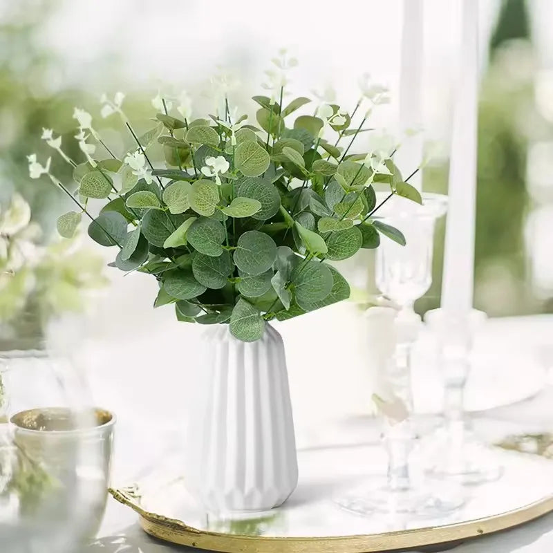 Set de 10 ramas de eucalipto artificial