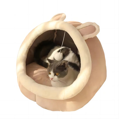 Tienda Cueva Térmica Plegable para Gatos y Perros Pequeños (Lavable)