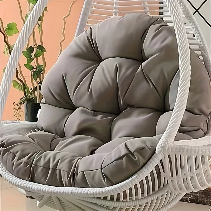 Cojín para Silla Colgante de Huevo y Balancín | Almohadilla Acolchada para Asiento de Cesta Interior y Exterior | Cojín Ergonómico de Jardín