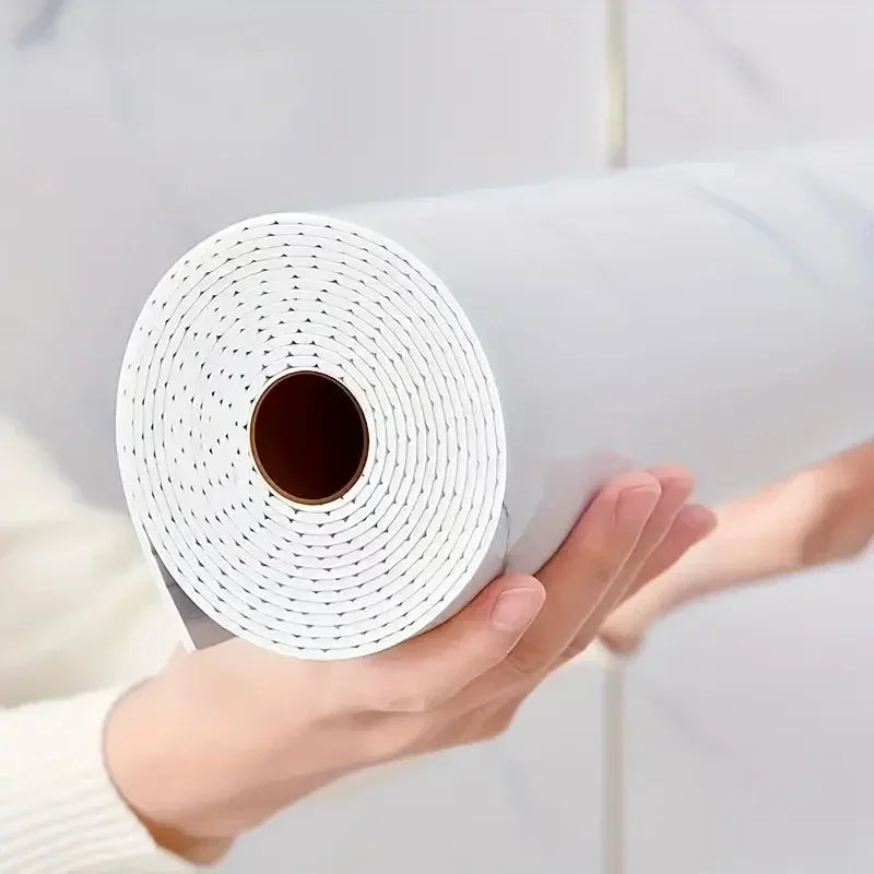 Papel Pintado Vinílico Autoadhesivo de Mármol 3D - Adhesivo Removible para Pared, Piso y Techo