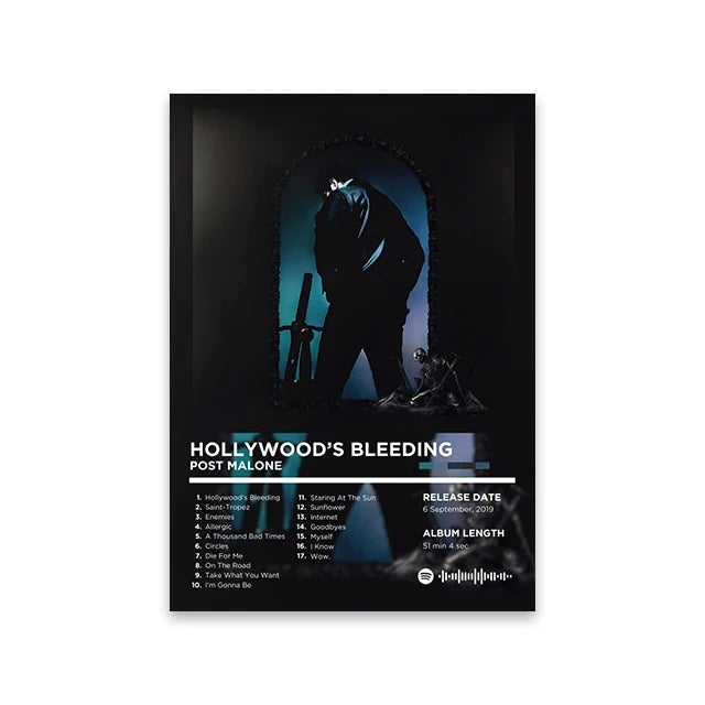 Lienzo musical retro para pared