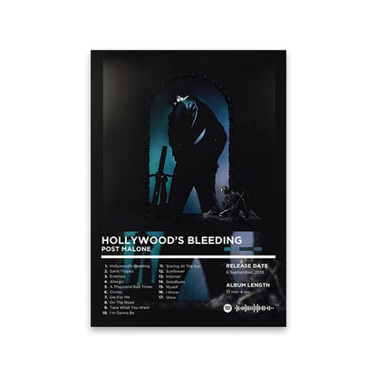 Lienzo musical retro para pared