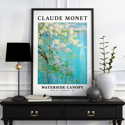 Póster Vintage de Arte Famoso (Claude Monet) - Impresión en Lienzo Giclée de Paisajes y Flores