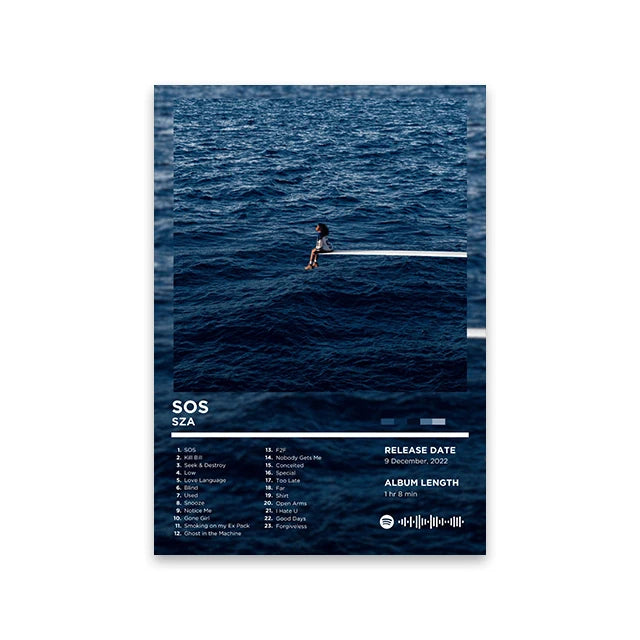 Lienzo musical retro para pared